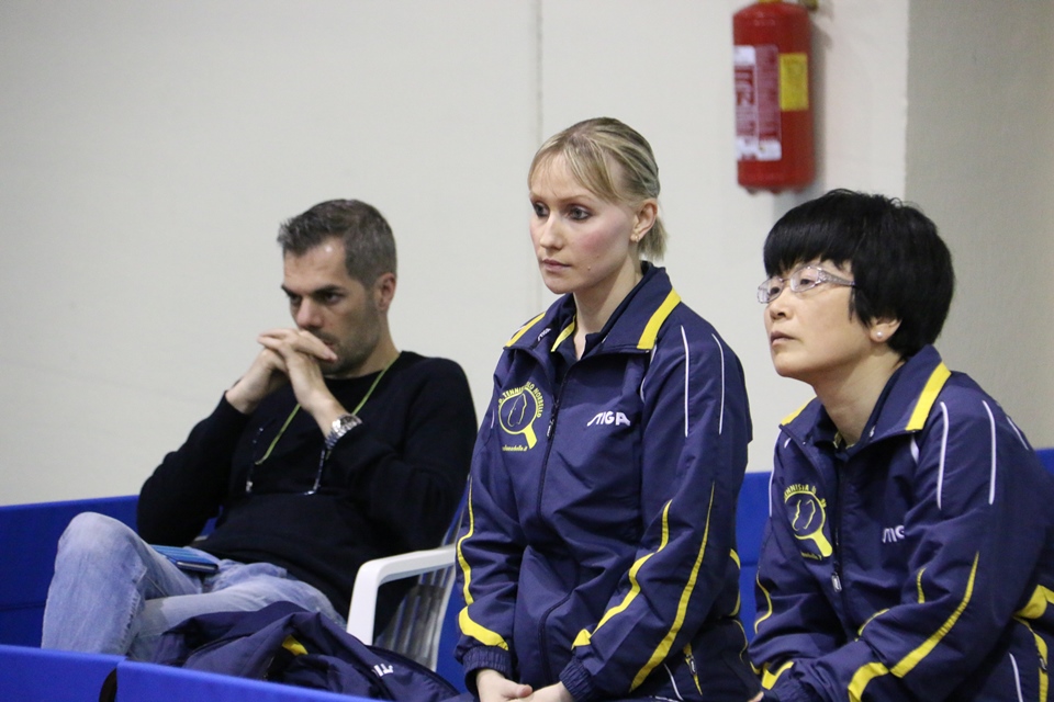 Simone Carrucciu con Bàghina e Wei Jian (Foto Gianluca Piu)